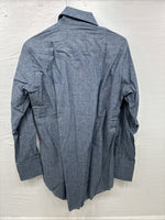 New Men’s Champion Western Jean Design Long Sleeve Pearl Snap 15.5 Medium K-45