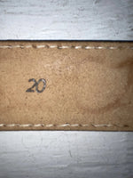 New Brown Genuine Leather Wright Tooled 20” Belt #10235 NN-92