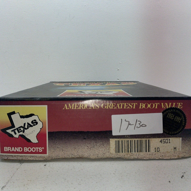 New Women’s Brown Texas Brand Cowboy Boots. 4501 10 M. 17-130