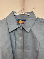 New Women’s Crickets Creek Blue Long Sleeve Button Up Medium MM-91