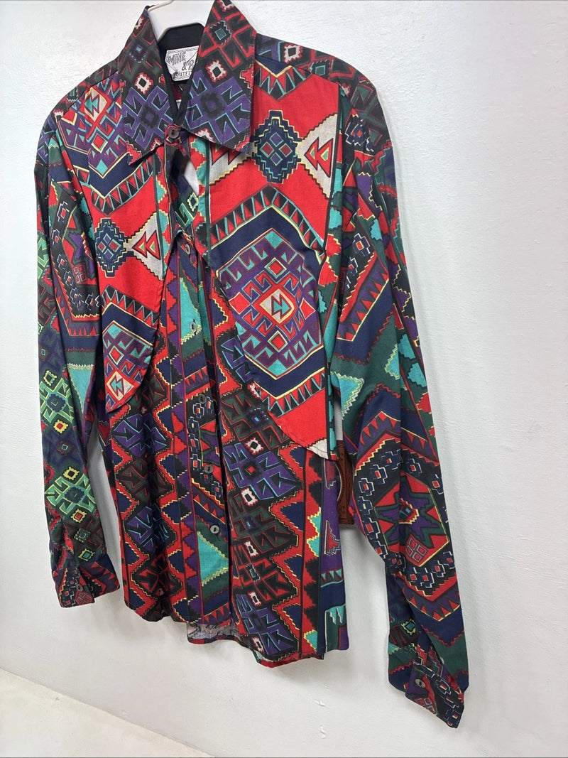 New Women’s Mine & Bills Designed Long Sleeve Button Up Size Small TT-47
