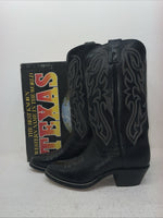 New Men’s Black Texas Brand Cowboy Boots. 7800 8.5 8 1/2 D. 3-119