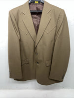 New Men’s HbarC California Ranchwear Green Suit Jacket 42R #17007 X-600