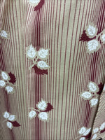 New Men’s ELY Plains Tan Red Floral Long Sleeve Pearl Snap 15.5 Medium X-109