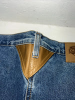 New Women’s Diamond Cut Gusset Denim Jeans No Back Pockets. 17/18x36 K-7