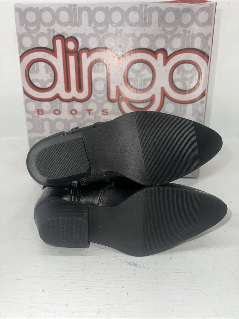 New Children’s Black Fringe Dingo Cowboy Boots. 9 D. 24-12
