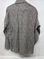 New Women’s Dickson Jenkins Brown Design Long Sleeve Pearl Snap 16.5 MM-32