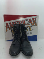 New Men’s Gray Lace Up American West Cowboy Boots. 6999 11 E W. 8-62