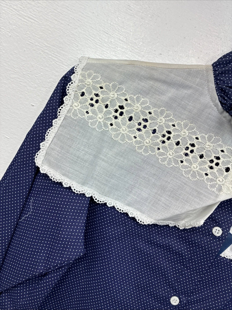 New Women’s Panhandle Slim Blue Design Long Sleeve Button Up Size 30 MM-90