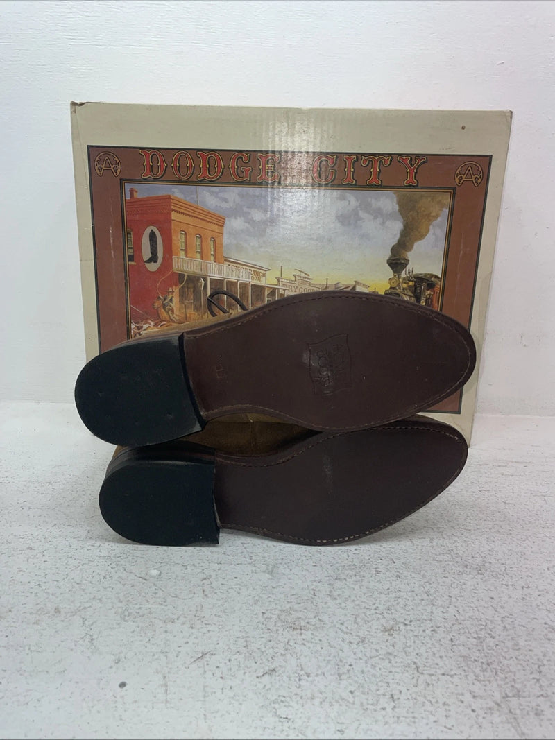New Men’s Brown Lace Up Acme Cowboy Boots. 5732 8.5 8 1/2 E W. 3-127