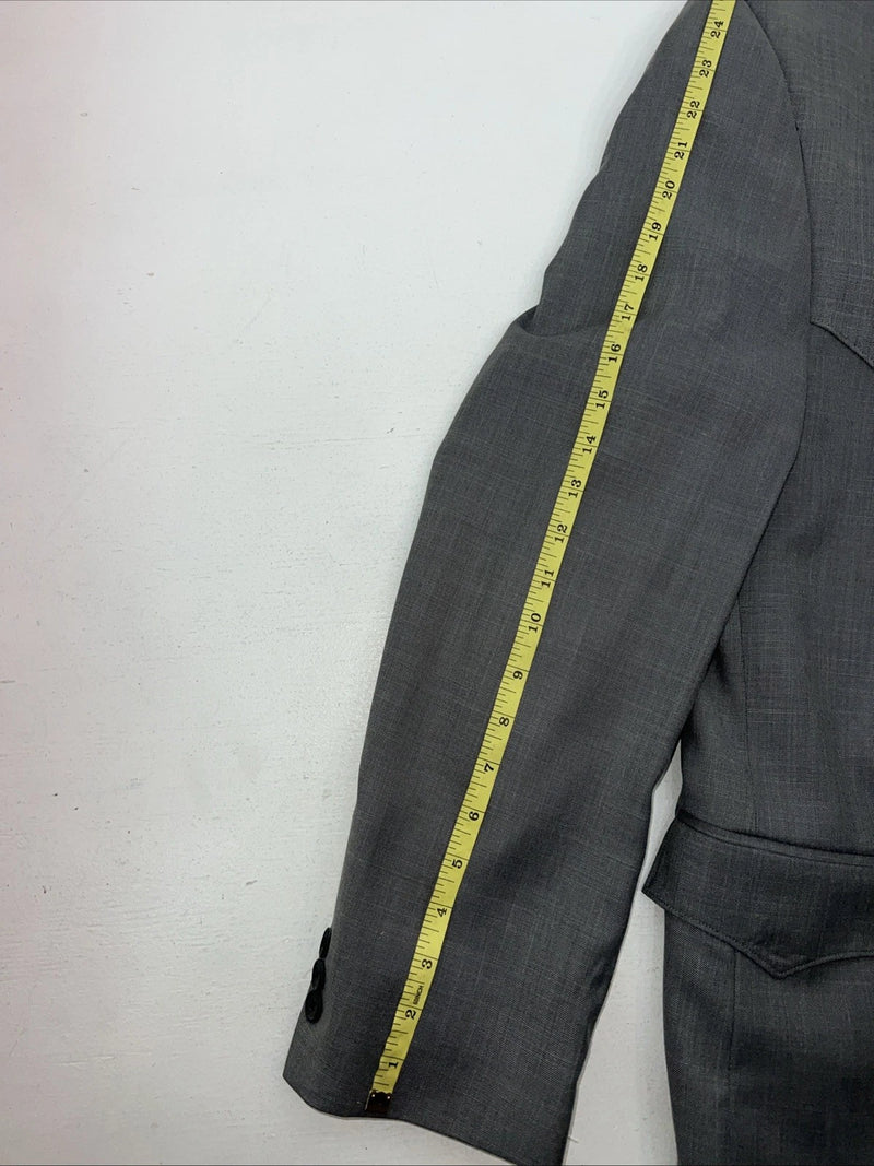 New Men’s Circle S Grey Suit Jacket 46R #25832 T-605