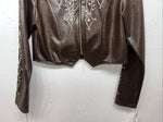 New Women’s 1849 Authentic Ranchwear Brown Western Show Short Jacket Small H-602