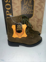 New Children’s Brown Distress Dan Post Lace Up Cowboy Boots. 9 D. 24-9