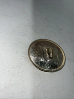 New Women’s M&F Gold “U” Belt Buckle. 38092 A-101
