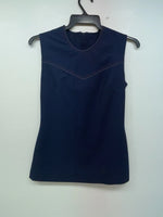 New Women’s Blue Lasso Short Sleeve Zip Up Shirt #A983102 3B-58