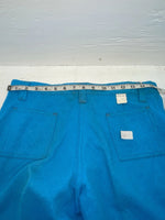 New Vintage Blue Polyester Pants #5450087 3A-67