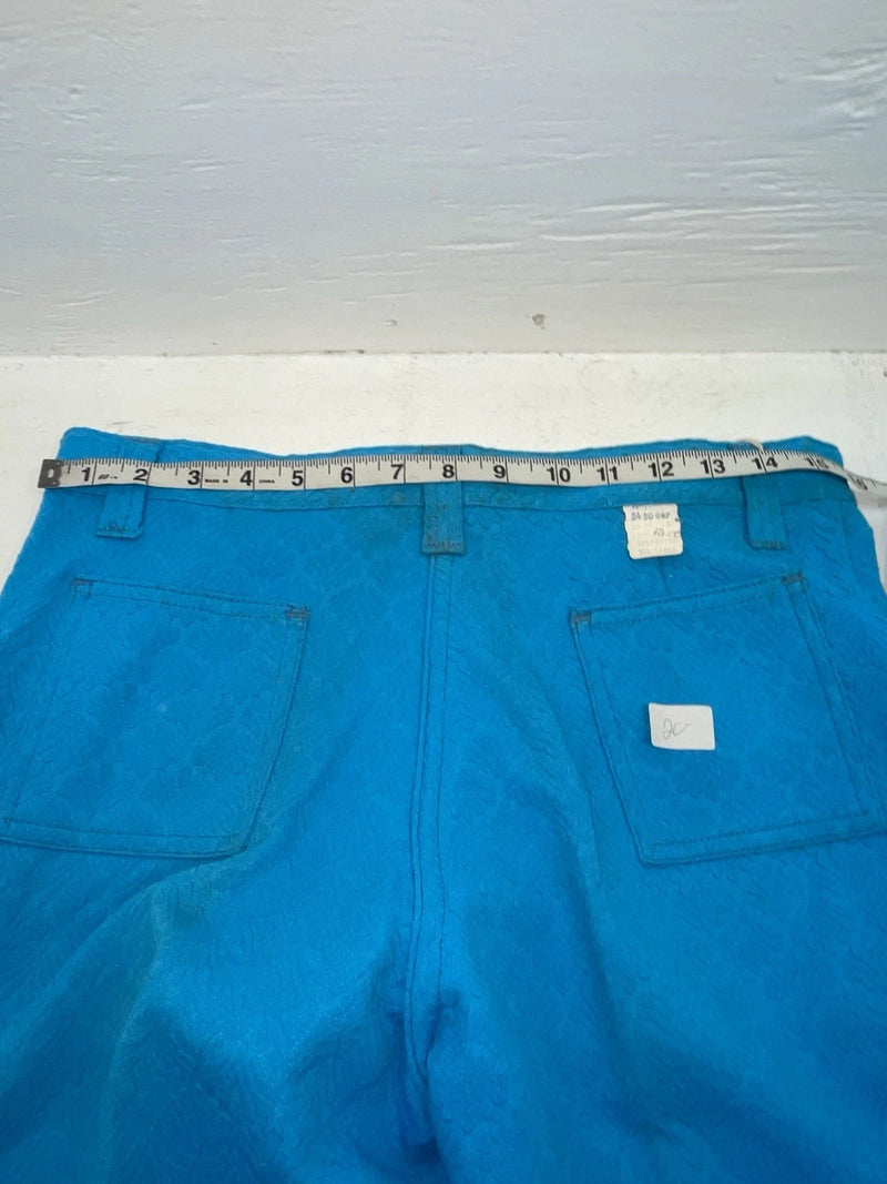 New Vintage Blue Polyester Pants #5450087 3A-67