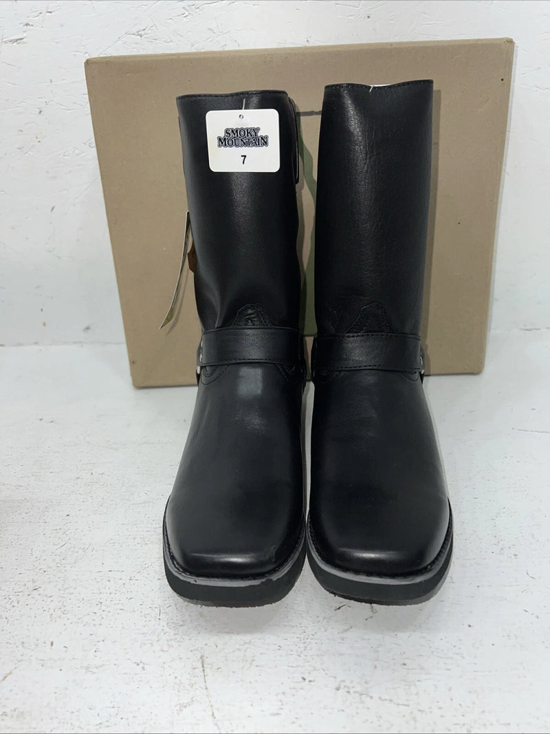 New Women’s Black Smoky Mountain Cowboy Boots. 2405 Y 7 M. 18-55