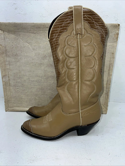New Women’s Tan Kenny Rodger’s Cowboy Boots. 40508 6 M. 20-96