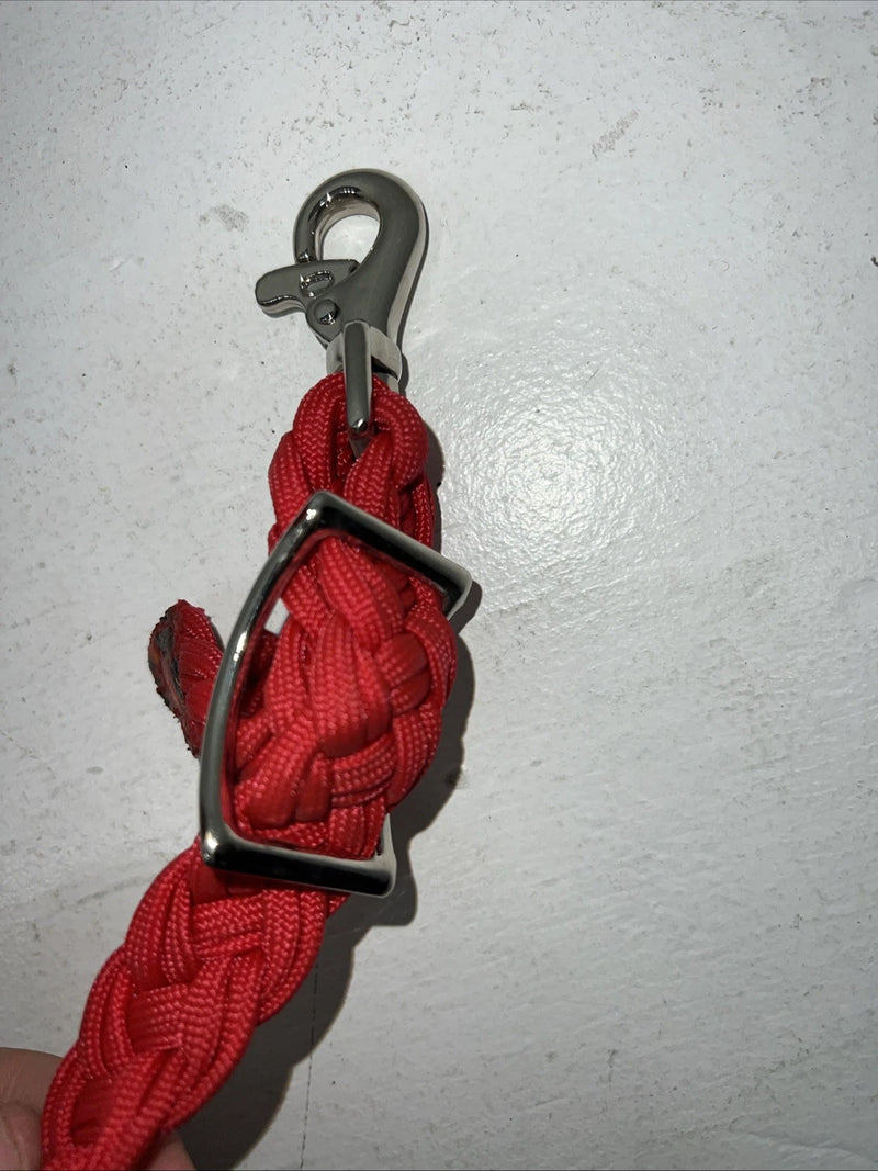 New Tough 1 Red Nylon Braided Reins #54-921 Y-18