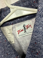 New Men’s Tem Tex Blue Jean Long Sleeve Pearl Snap 15 Medium AA-74