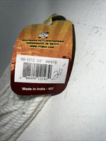 New Tough 1 White Red Mohair 24” Cinch #59-1212 BB-1