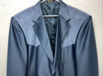 New Men’s Circle S Blue Suit Jacket 52L #24244 Y-610