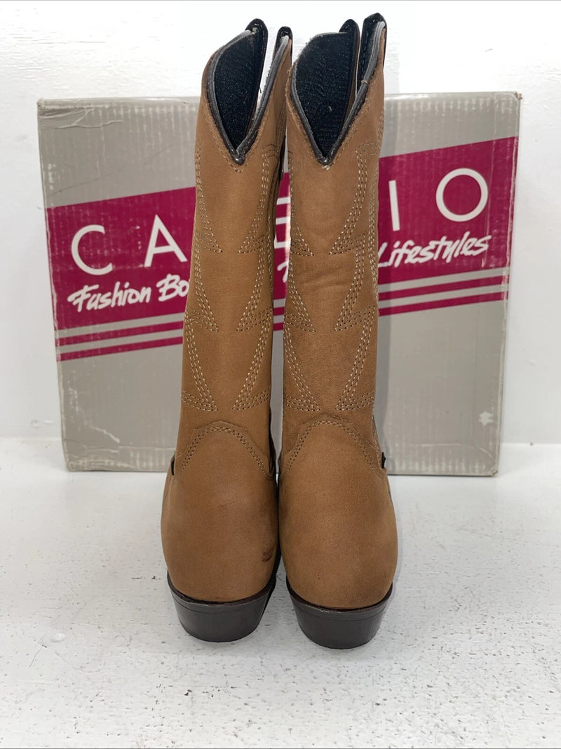 New Women’s Brown Capezio Cowboy Boots. L 551 8.5 8 1/2 M. 15-19