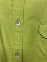 New Women’s Gordon James Green Short Sleeve Button Up Short XL II-38