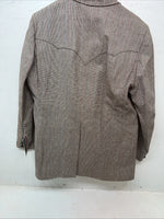 New Men’s Pioneer Wear Brown Suit Jacket 46L #12016 HH-608