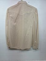 New Women’s H Bar C Tan Long Sleeve Pearl Snap Size 34 II-85
