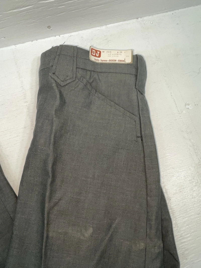 New Vintage Gray Dickson Jenkins Polyester Pants #2809 XX-52