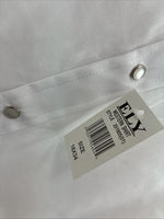 New Men’s ELY Cattleman Western White Long Sleeve Pearl Snap 16 Large V-48