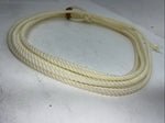 New Tough 1 White Lariat 7/16” X 30” Med Lay Rope #58-256-0-0 U-15