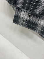 New Women’s Cumberland Black Plaid Long Sleeve Pearl Snap 3XL GG-67