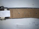 New Cow Print Genuine Leather Blazin Roxx Silver Bling XL Belt #N3511662 NN-144