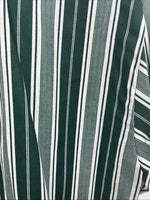 New Men’s Cowboy Threads Green Stripe Short Sleeve Button Up Large DD-43
