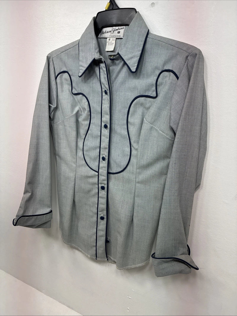 New Boys Dickson Jenkins Blue Long Sleeve Button Up Size 16 DD-84