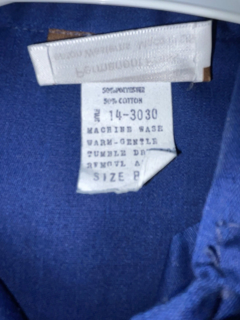 New Women’s Blue Fenton Long Sleeve Button Up Shirt #15328 3B-107