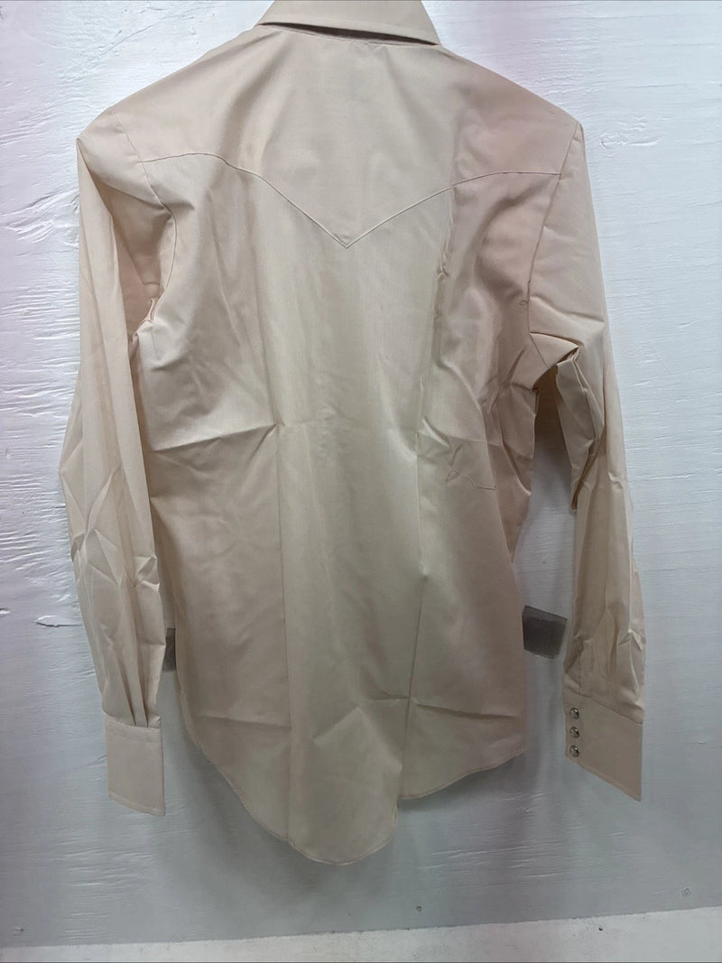 New Kids Denver Tan Long Sleeve Pearl Snap Size 18 CC-119