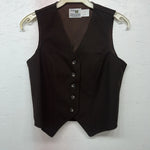 New Women’s Brown Dickson Jenkins Western Show Vest 30 #7053 E-609