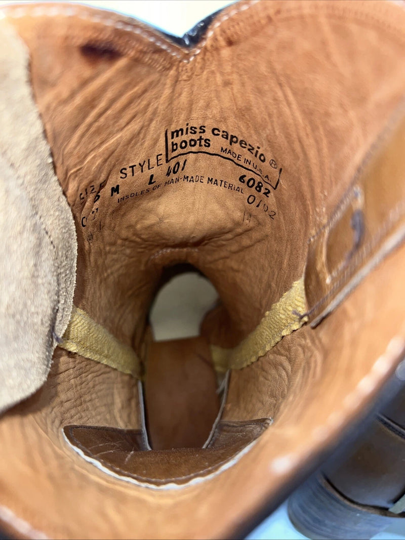 New Women Brown Capezio Cowboy Boots. L 401 5 M. 20-99
