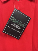 New Men’s Riders Mark Red Short Sleeve Polo Shirt XL R-33