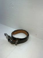 New Black Genuine Leather Nocona Silver Pendent 28” Belt #715 Z-175