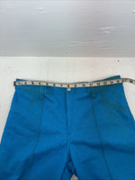 New Vintage Tem Tex Blue Polyester Pants #5450087 NN-149
