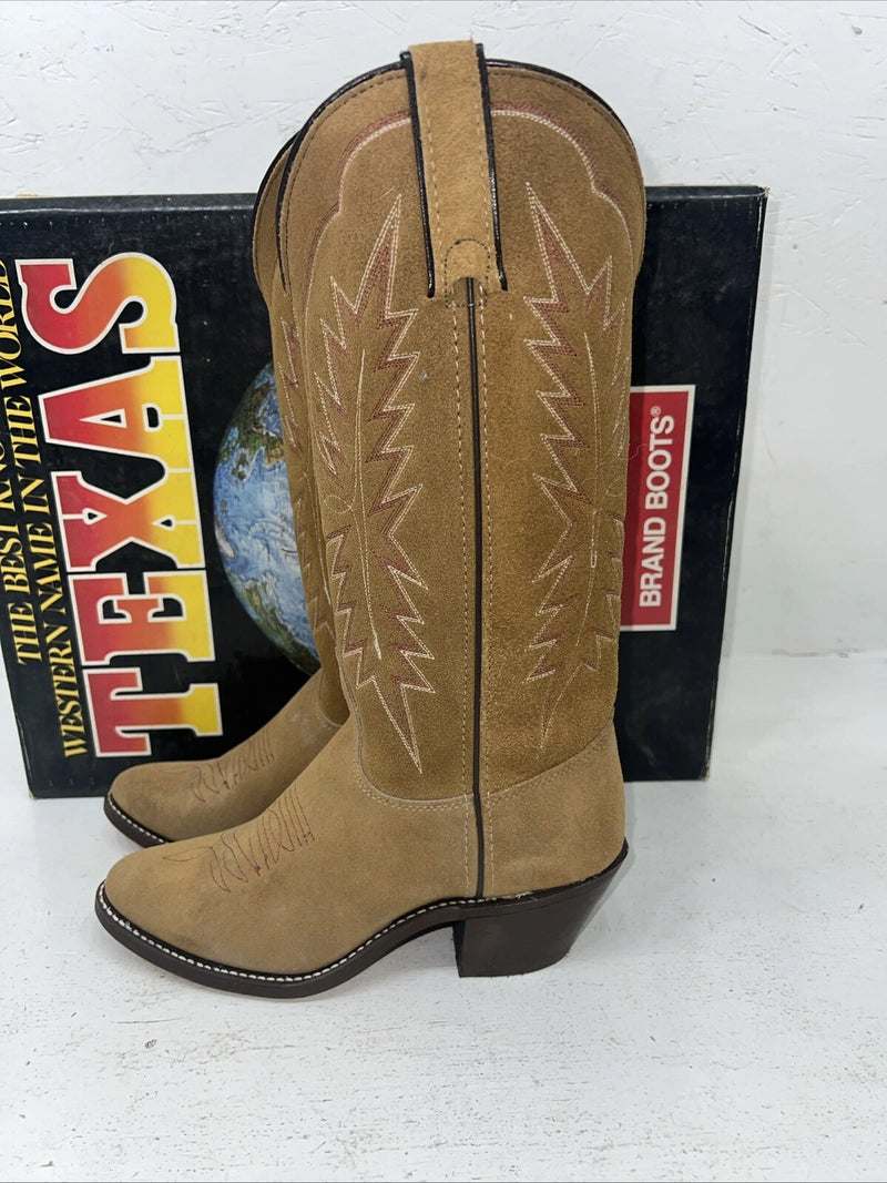 New Women’s Brown Texas Brand Cowboy Boots. 4906 6.5 6 1/2 M. 19-83