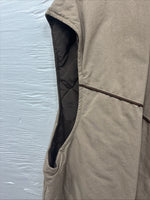 New Men’s Comfy Casuals Brown Western Design Jacket Vest XL J-56