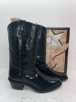 New Men’s Black Texas Brand Cowboy Boots. 5300 10.5 10 1/2 E E. 7-81
