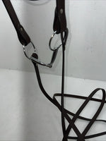 New Leather Tough 1 Western Browband Headstall W/ Split Reins And Bit Large S-73