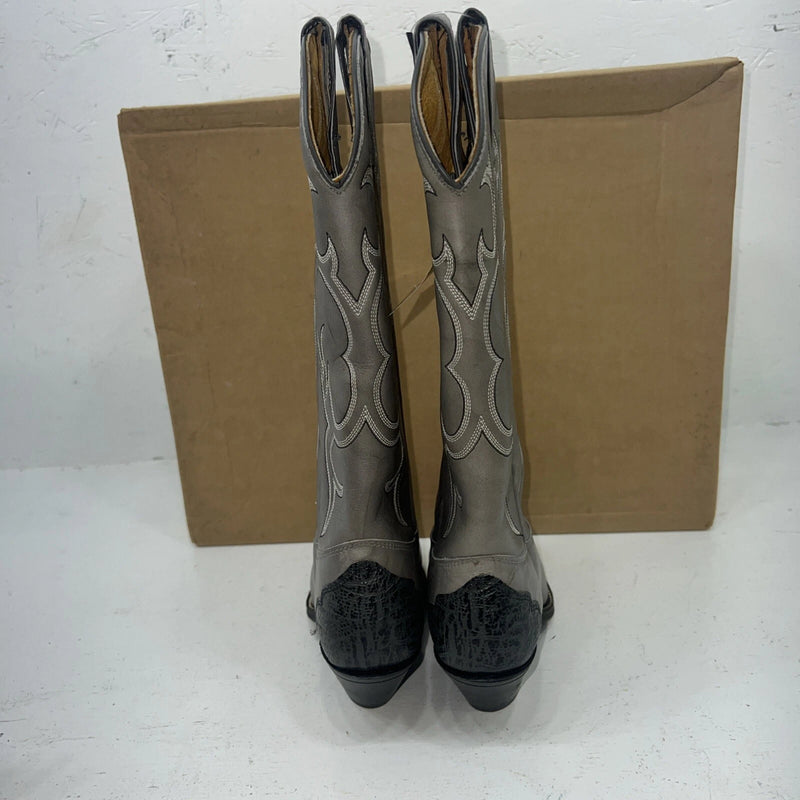New Women’s Gray Texas Brand Cowboy Boots. 4902 5.5 5 1/2 M. 20-33